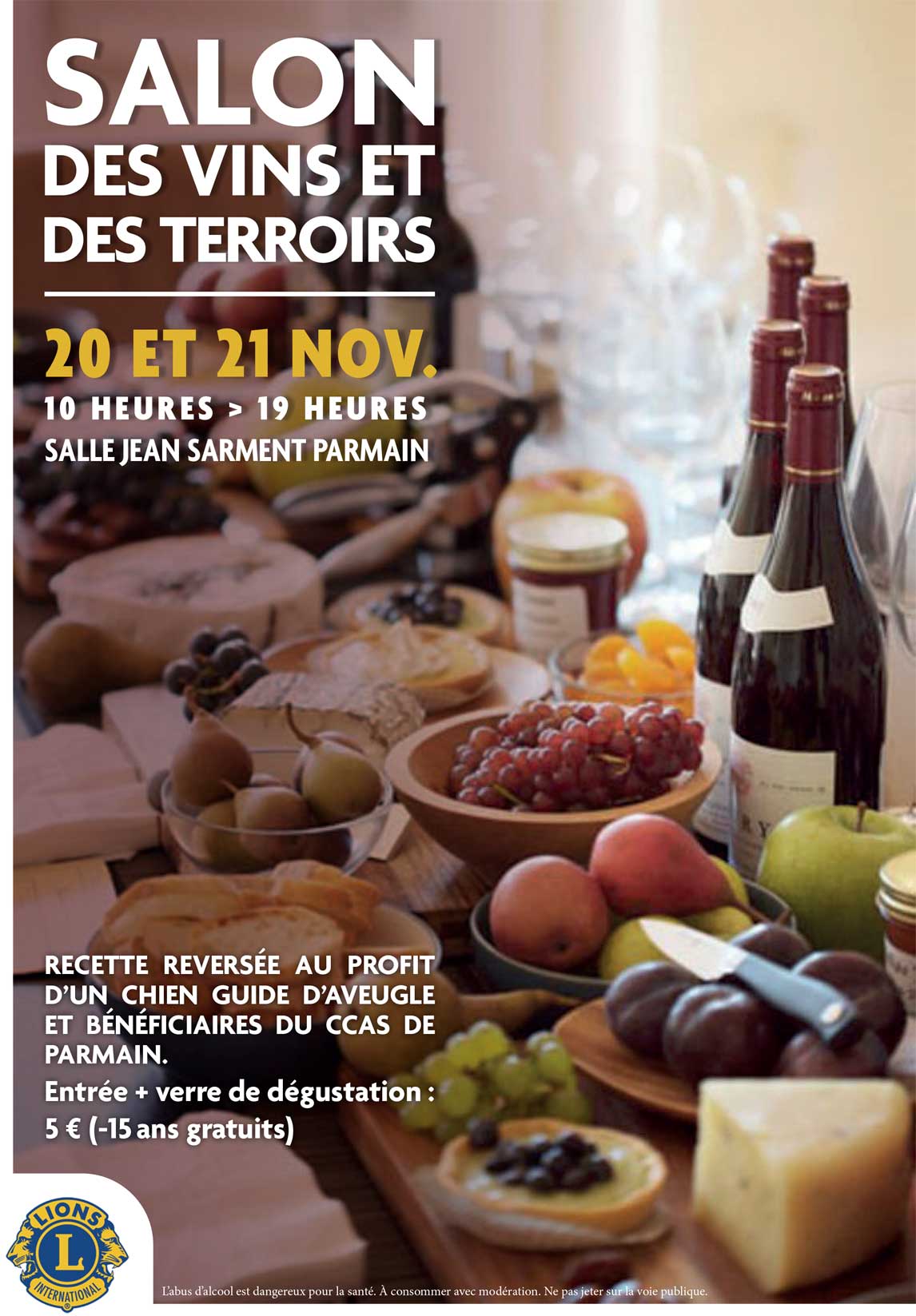 Salon des vins et des terroirs à Parmain le 20 et 21 novembre 2021
