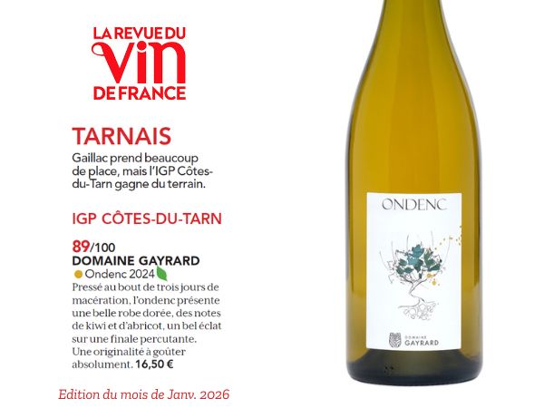 Ondenc du Domaine Gayrard dans la RVF